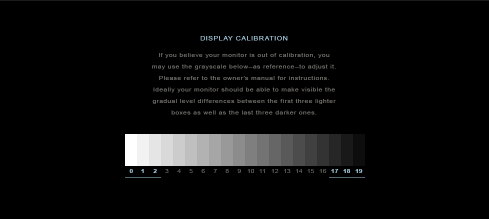 Display Calibration